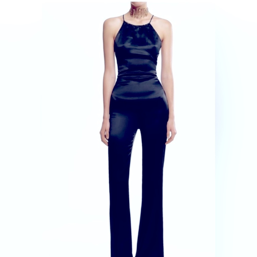 Zara black jumpsuit.
